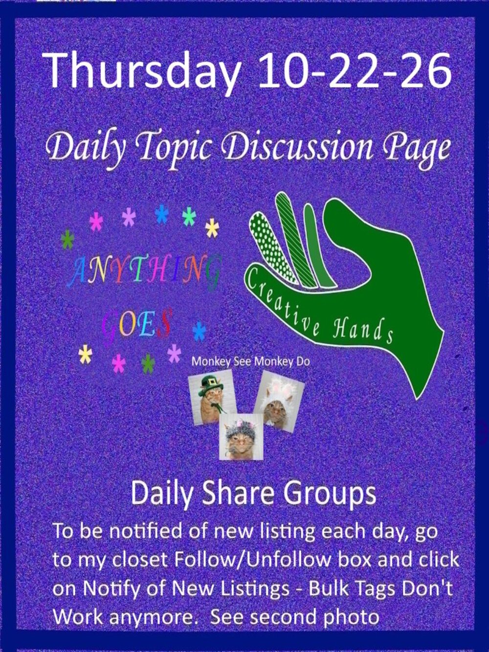 Thursday 10-22-26 Share Groups - Part Two - Daily Topic Discussion